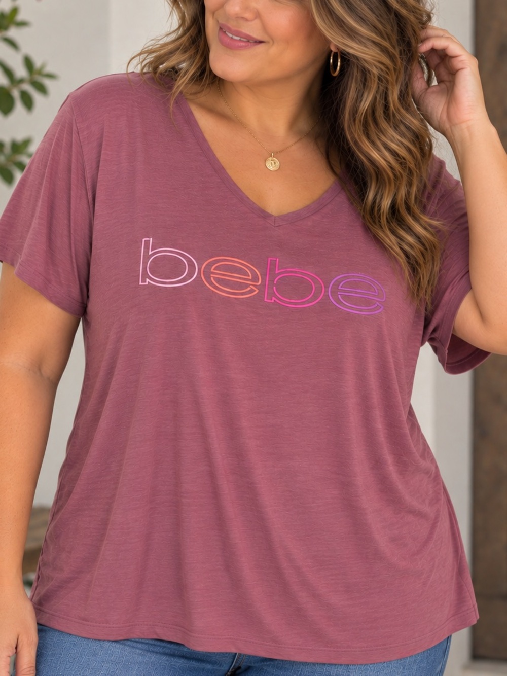 bebe Sport Dusty Rose Active Tank Top 1X